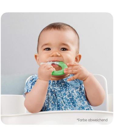 MAM BeiÃring Bite & Brush - Baby Tooth Aid for Gums & Dental Care - Extra-Soft Bristles - Pink - 3+ Months - 1 Piece - Buy Online on SooperMarket.com