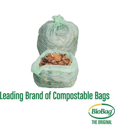 BioBag 100% Certified Compostable Lawn & Leaf Yard Waste Bags 33 Gallon - 60 Count (Pack of 1) - Buy Online on SooperMarket.com