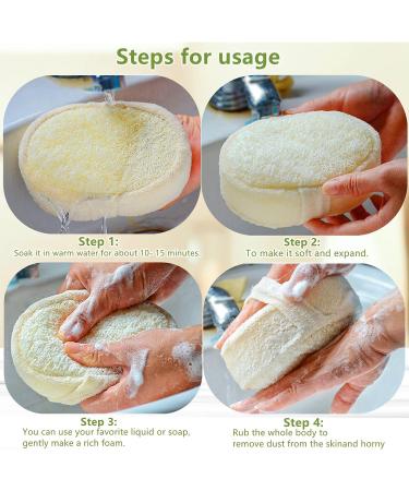 Exfoliating Loofah Glove - Heavy Duty Body Scrubber for Shower Spa Massage - Men & Women - Buy Online on SooperMarket.com