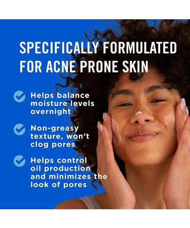 PanOxyl PM Balancing Repair Moisturizer | Hydrating Face Moisturizer for Acne Prone and Dry Skin | With Ceramides and Cica | Non-Comedogenic Night Face Moisturizer | 3 oz - Buy Online on SooperMarket.com