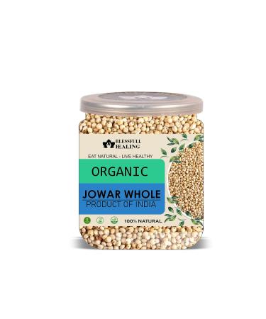 Blessfull Healing Organice JOWAR Whole for Breakfast 2 lb (907 Gram)