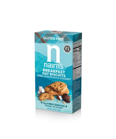 Nairn's Gluten Free Chocolate & Coconut Breakfast Biscuits, 5.64oz (Pack of 3)