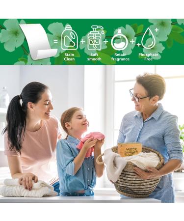 Eco-Friendly Laundry Detergent Sheets - 200 Fresh Linen Scent Sheets Hypoallergenic & Plastic-Free for Travel & Camping - Buy Online on SooperMarket.com