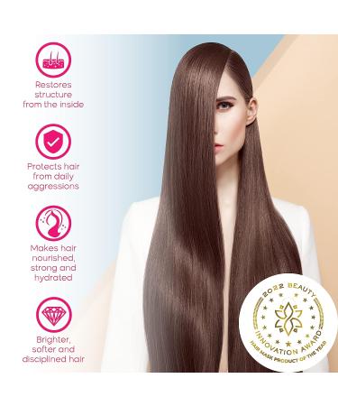 Hair Expert Thermal Mask - Marine Collagen & Almond Oil - Formaldehyde-Free - Repairs Hair Elasticity, Adds Shine & Moisture - 2.82 oz - Buy Online on SooperMarket.com