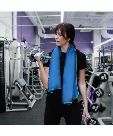 Hero Microfiber Towel for Travel, Camping, Beach, Gym - 24x48 with Bonus Washcloth (Blue) - Buy Online on SooperMarket.com