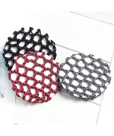 12pcs Women Hair Nets for Bun - Elastic Ballet Dance Bun Cover - Styling Accessories - Buy Online on SooperMarket.com