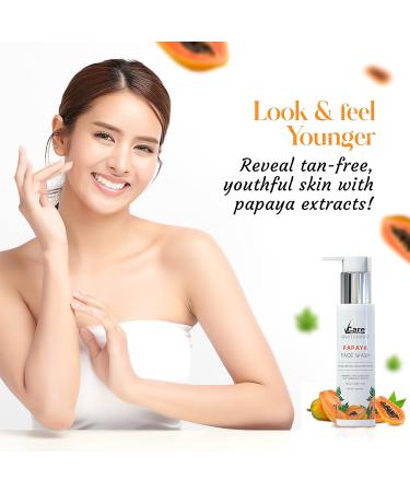 Buy Natural Papaya Face Wash with Licorice & Turmeric for Women - 100ml | Revitalize & Brighten Skin | International Shipping - Buy Online on SooperMarket.com