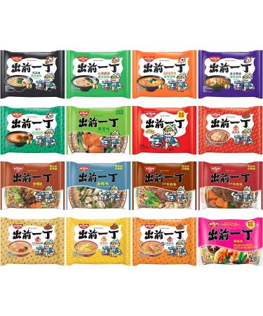Nissin Demae Instant Noodles Ramen Assorted Flavours (100g x 20) | Tonkotsu Chicken Beef Satay Seafood Sesame Prawn Miso etc | Selected by CNMART - Buy Online on SooperMarket.com
