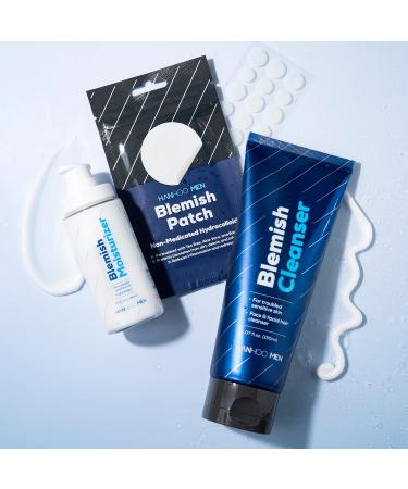 HANHOO Men's Facial Care Kit - All-in-One Pre-Shave Cleanser Moisturizer & After Shave for Razor Cuts & Zit Inflammation | International Shipping Available - Buy Online on SooperMarket.com