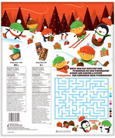 Reese's Peanut Butter & Milk Chocolate Advent Calendar 2024 - Christmas & Holiday Chocolate Assorted Candy for Christmas 212g - Buy Online on SooperMarket.com