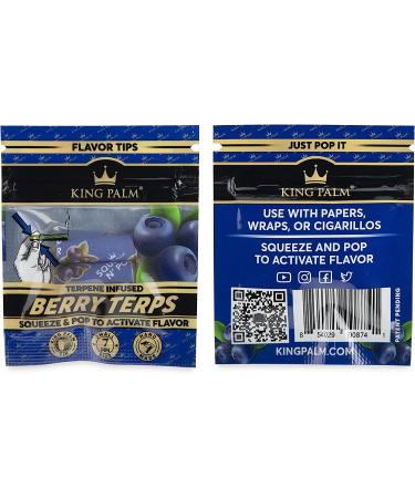 King Palm Flavors Filter Tips 3pk - Mixed Bundle | Flavored Pre Rolled Corn Husk Tips | Organic Rolling Paper Filters | Terpene Infused | 1 Pack - Buy Online on SooperMarket.com