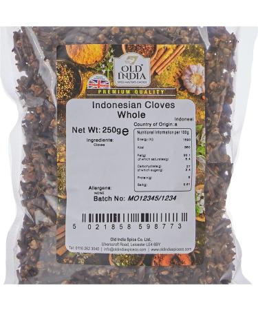 Old India Indonesian Whole Cloves 250g - Premium Quality, 250 Count - Pack of 1 - Buy Online on SooperMarket.com