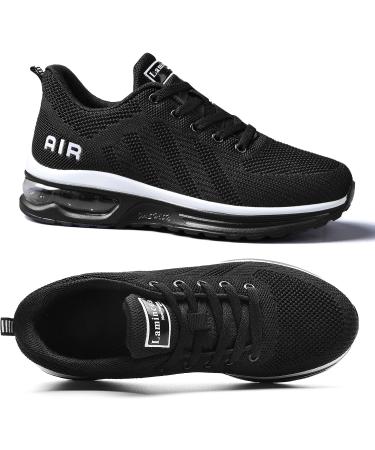 Lamincoa Women's Air Running Shoes - Lightweight Sneakers with Air Cushion for Walking and Tennis - Size 9, Black - Buy Online on SooperMarket.com