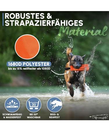 Ostfriesenpfoten Enno Feed Bag - Durable Plastic-Free Agility Training Dummy | Size L | Washable & Eco-Friendly | Orange - Buy Online on SooperMarket.com