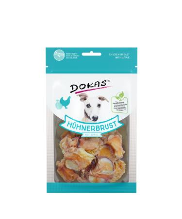 DOKAS Grain-free premium snack with chicken breast for dogs apple 1 x 70g Apple 70 g (1 pack)