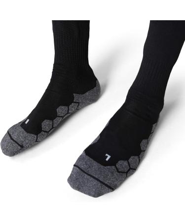 Mitre Division Football Socks for Children Senior (Ages 7-12) - Unisex Black Soccer Gear - Buy Online Now! - Buy Online on SooperMarket.com