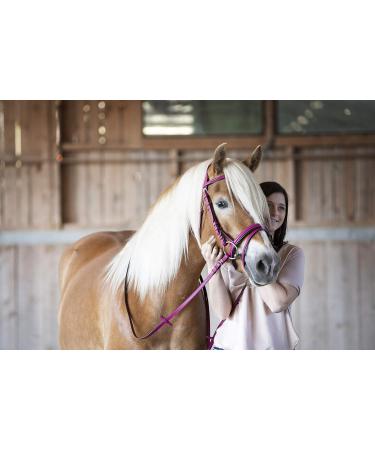 Indira Bridle Pro for Cob & Small Horses - Premium Pink 01 | International Shipping Available - Buy Online on SooperMarket.com