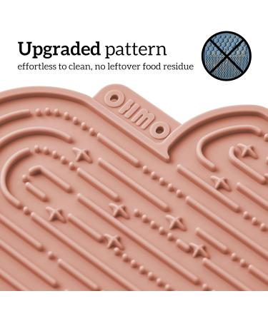 Ohmo Lick Mat for Dogs & Cats - 2 Pack Cute Cactus Design | Leak Mat for Puppy & Pet Fear Relief | Food-Grade Silicone (Coral & Cherry Red) - Buy Online on SooperMarket.com