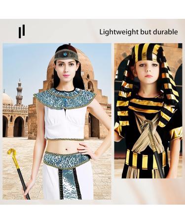 2 Pack Cobra Cane Costume Walking Cane Gold Snake Walking Stick Egyptian Cobra Staff Scepter - Buy Online on SooperMarket.com