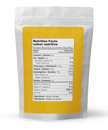 Calcium Lactate (400g) by Elo's Premium| 100% Food Grade Calcium Lactate - Buy Online on SooperMarket.com