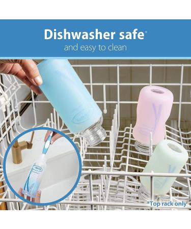 Dr. Brown's Options+ Glass Baby Bottle Sleeve - 100% Silicone, 4 oz Narrow, Mint - 1 Count - Buy Online on SooperMarket.com