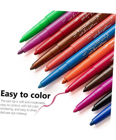 Gogogmee 12 Pcs 1 Set Shadow Set Eyeliner Stickers Colored Eyeliners Eyeliner Kit Colorful Plastic - Buy Online on SooperMarket.com