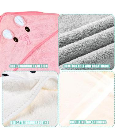 Funmo 3-Pack Hooded Baby Towels | Soft Super Absorbent Bath Towels (80x80 cm) for Ages 0-5 | Cute Patterns & Comfort - Buy Online on SooperMarket.com