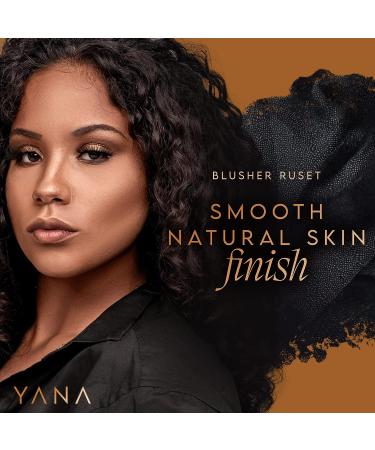 Yana Pink-Brown Matte Blush 0.76 oz - Pressed Sheer Powder Blush for Radiant Natural Glow | Easy-to-Blend Makeup for Brown and Tanned Skin - Buy Online on SooperMarket.com