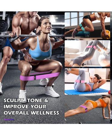 VEICK Resistance Bands - Workout Loop Bands for Women - Fitness Stretch Bands for Booty Legs - White/Gray/Black - Buy Online on SooperMarket.com