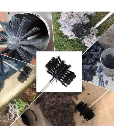 Chimney Flue Cleaning Rod & Brush Set | 18 Rods 610mm | Lint Remover Kit for Effective Duct & Chimney Sweeping - International Shipping Available - Buy Online on SooperMarket.com