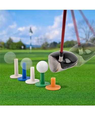 XMWangzi Golf Rubber Tees - 5 PCs for Driving, Putting, Chipping Practice | Suitable for Indoor & Outdoor Use with Golf Mats and Nets - Buy Online on SooperMarket.com