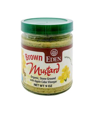 Eden Organic Brown Mustard 9 oz 9 Ounce (Pack of 1)