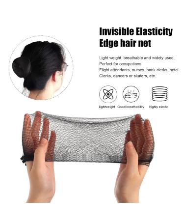 Prasacco Hair Net 20 Pcs Individual Package - Reusable Nylon Hair Nets for Buns - 20 Inch Invisible Elastic Edge Mesh - Ideal for Ballet Bun, Sleeping, Women Wig - Black - Buy Online on SooperMarket.com