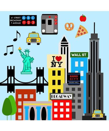 The Learning Lovey City Baby Crinkle & Teething Tag Square Tummy Time Stroller Toy 8x8 inch (New York City) - Buy Online on SooperMarket.com