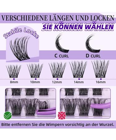 Eyelash Extensions 84 PCs - Z08 B&C Individual DIY Lash Clusters Reusable Eyelash Bush for Home Use D-16mm Quality for Beginners - Buy Online on SooperMarket.com