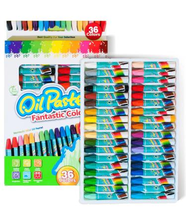 Non Toxic Oil Pastels 36 Assorted Colors Art Crayon Oil Paint Sticks Soft Pastels Set for Kids Indoor Activities  Artists & Beginners Students Painting Drawing Graffiti Art Supplies (36 Colors)