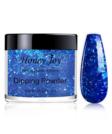 Honey Joy Dark Purple Very Fine Nail Dip Dipping Powder Acrylic Color Pigment Powders 1oz (HJ-ND064B-WD18)