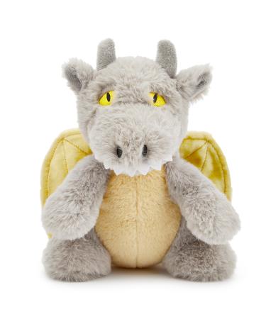 Zappi Co Ultra Soft Grey Dragon Plush Toy (21cm Height) - 100% Recycled Eco-Friendly Newborn Gift Realistic Lifelike Dragon Grey
