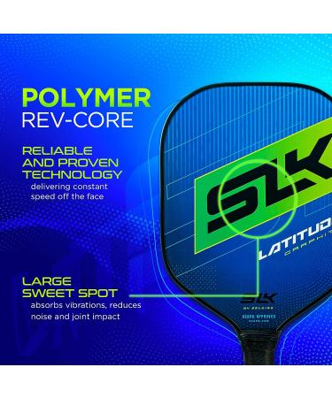 Selkirk Sport SLK Latitude Pickleball Paddle - G4 Graphite Face with Polymer Rev-Core | Lightweight Design | USA-Designed | Lakeside Lime - Buy Online on SooperMarket.com