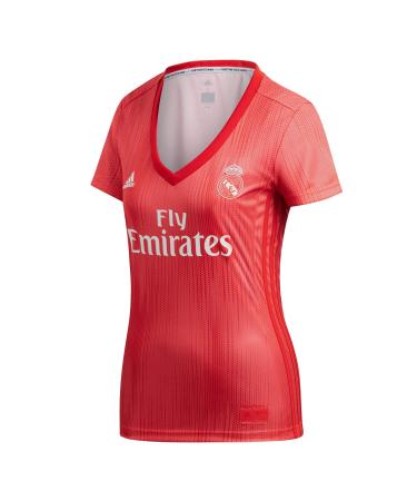 adidas Women's Real Madrid Third Football Jersey XS Real Coral/Vivid Red