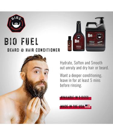GIBS BioFuel Hair Conditioner for Men - Moisturizing Beard and Hair Conditioner - 12 Fl Oz - Buy Online on SooperMarket.com