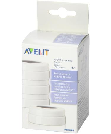 Philips AVENT BPA Free Classic Bottle Screw Rings 4-Pack - Replacement Rings for Baby Bottles - Buy Online on SooperMarket.com