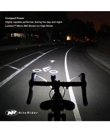NiteRider Lumina Micro 900 Front & Sabre 110 Rear Bike Light Combo Pack - USB Rechargeable LED Bicycle Lights for Safety in Mountain, Road, City Commuting Cycling | Water Resistant - Buy Online on SooperMarket.com