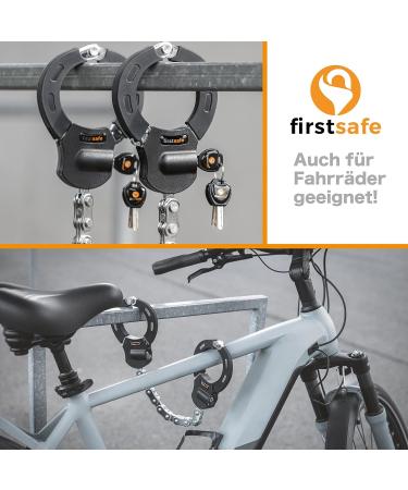 FIRSTSAFE E Scooter Castle - Theft-Proof Handpage Lock for e-Bikes & E-Scooters | Silicone Protection Against Scratches | High-Security Bicycle Lock - Buy Online on SooperMarket.com