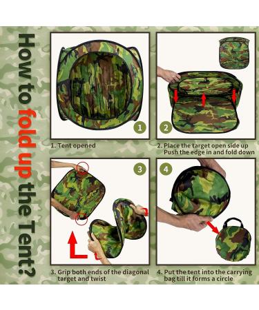 COSMOING Foldable BB Target Tent Trap - Reusable Training and Hunting Practice Net - Buy Online on SooperMarket.com