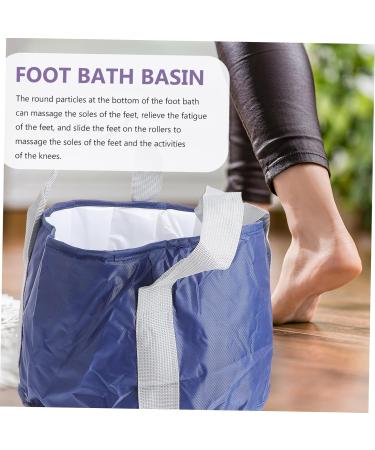 WOFASHPURET 1pc Foldable Footbath Bucket for Collapsible wash bin Folding Water Container Foot Soaking Basin Laundry Buckets Home Foot Spa Tub Foot spa Basin Household Storage Bags Travel peva 30x20cm - Buy Online on SooperMarket.com