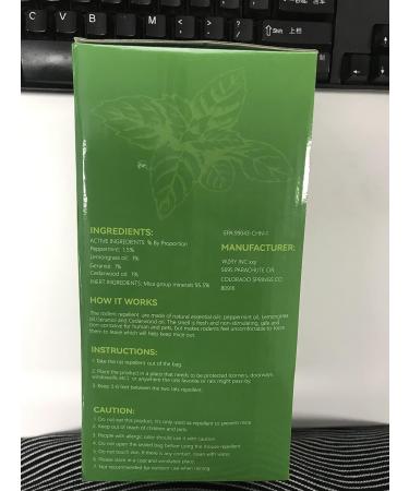 24 Pack Peppermint Oil Rodent Repellent for Cars, Campers, and Indoors - Mouse & Rat Deterrent for Garage - Pet Friendly - Buy Online on SooperMarket.com