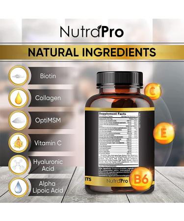 Men's Hair Growth Vitamins - DHT Blocker & Beard Growth Supplement for Thicker, Fuller Hair. Support Thinning Hair with Biotin - Regrow & Strengthen Hair - Buy Online on SooperMarket.com