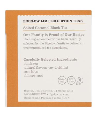 Bigelow Salted Caramel Black Tea 108 Tea Bags (Pack of 6) - Caffeinated Salted Caramel Blend - Buy Online on SooperMarket.com