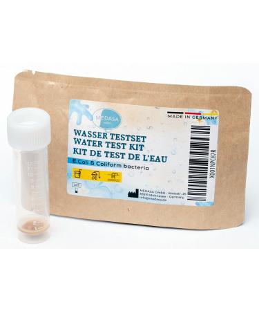 Medasa water test for coliform bacteria E.coli test in drinking water and well water check (1x test set)